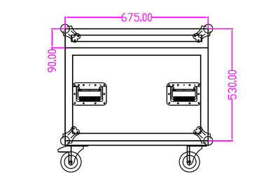 Event Lighting MCASE4SS - Road Case for Moving Head M1S80W