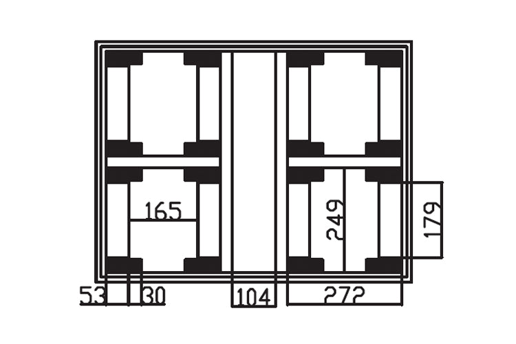 Event Lighting MCASE4W7 - Road Case for Moving Head M7W15RGBW