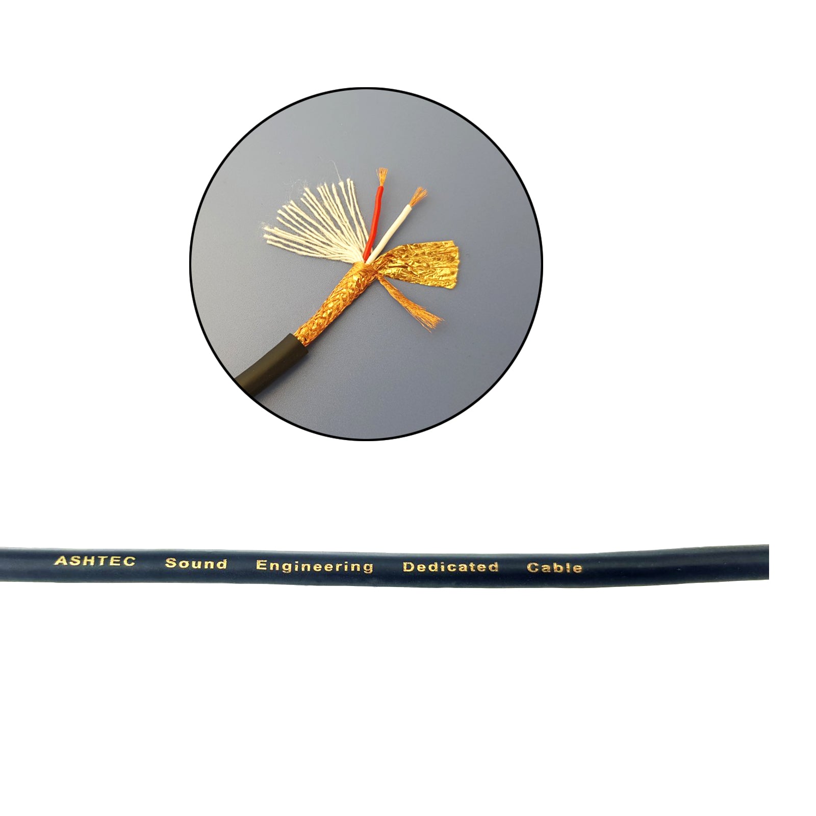 Mic Cable Roll Per 3 meter or 100m Microphone Wire Lead Double Shielded