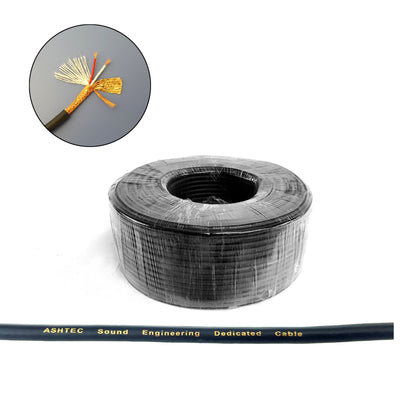 Mic Cable Roll Per 3 meter or 100m Microphone Wire Lead Double Shielded