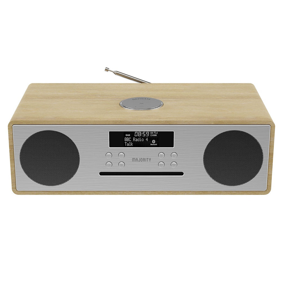 Majority Oakington Bluetooth, DAB Radio & CD Player-Oak