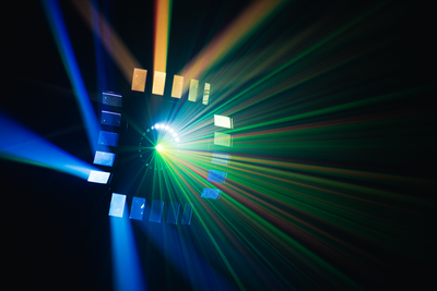 Event Lighting ORBIT2 - 3-in-1 LED Effect Light with Derby, Strobe and Laser