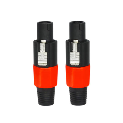 Speakon Jack for Speaker Lead PA Cable Chord 2 or 4 Pole Connector Orange or Blue