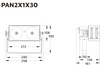 Event Lighting PAN2X1X30 - 2x 30 W COB RGB Pixel Control Panel