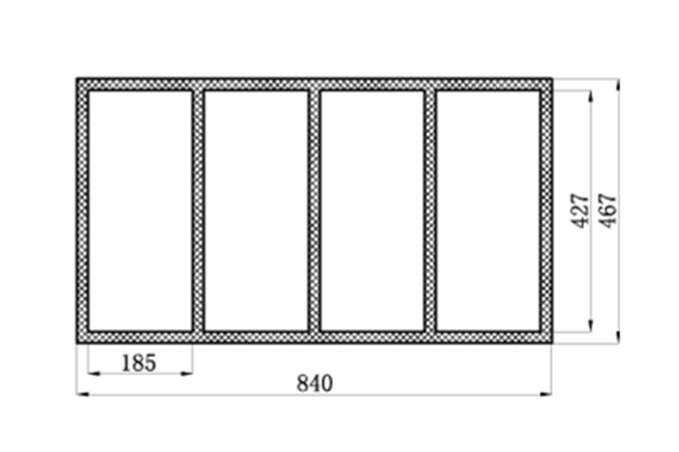 Event Lighting PAN4X1CASEWC - Road Case for PAN 4 X 1