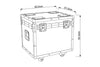 Event Lighting PAR6CASEWC - Charging Road Case for Battery Par 6