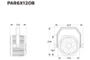 Event Lighting PAR6X12OB2 - Outdoor Battery Parcan with Wireless DMX