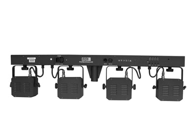 Event Lighting PARBAR4QUAD - Par Bar with 4 Heads of 5x 8W RGBW and Wireless Foot Controller