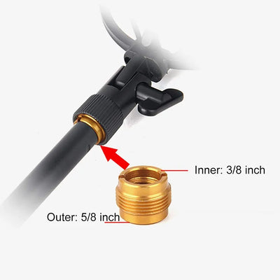 3/8" internal to 5/8" external mic stand adapter concealed type