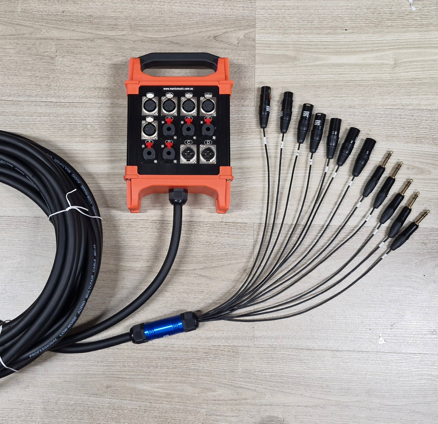 Custom Australian Made Multicore Stage Box Snake Cable Any Length 2 4 6 8 12 16 24 32 40 Channels