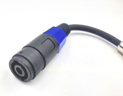 Australian Made Speakon female to 1/4 inch Jack male flexible adapter – heavy duty