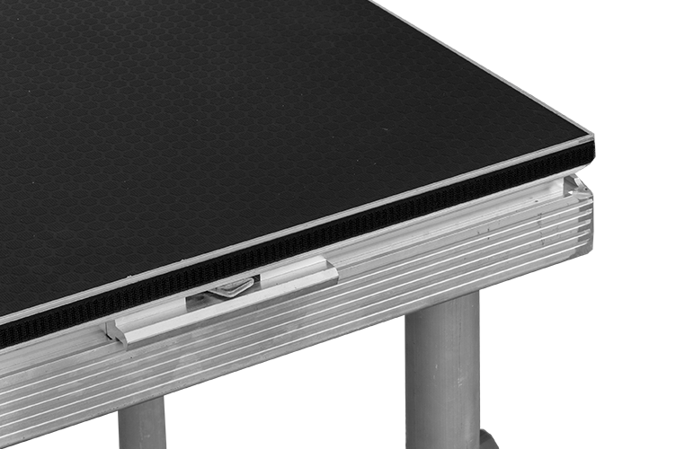 ST1010  - 1000mm x 1000mm Stage Top with rail lock system & recessed stage skirt velcro