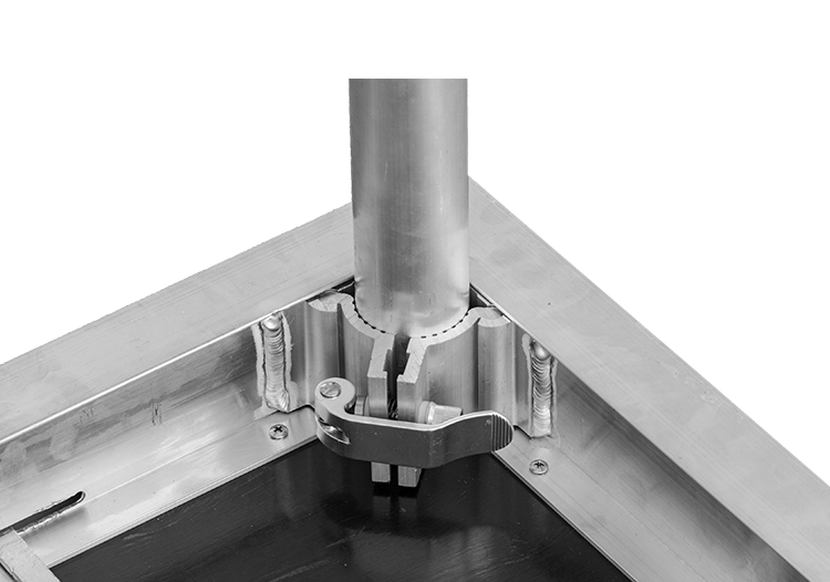 ST1203  - 1.22m x 0.305m Stage Top with rail lock system & recessed stage skirt velcro