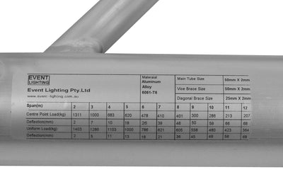 Event Lighting T3BD1 - 290mm box truss - 1m diagonal style