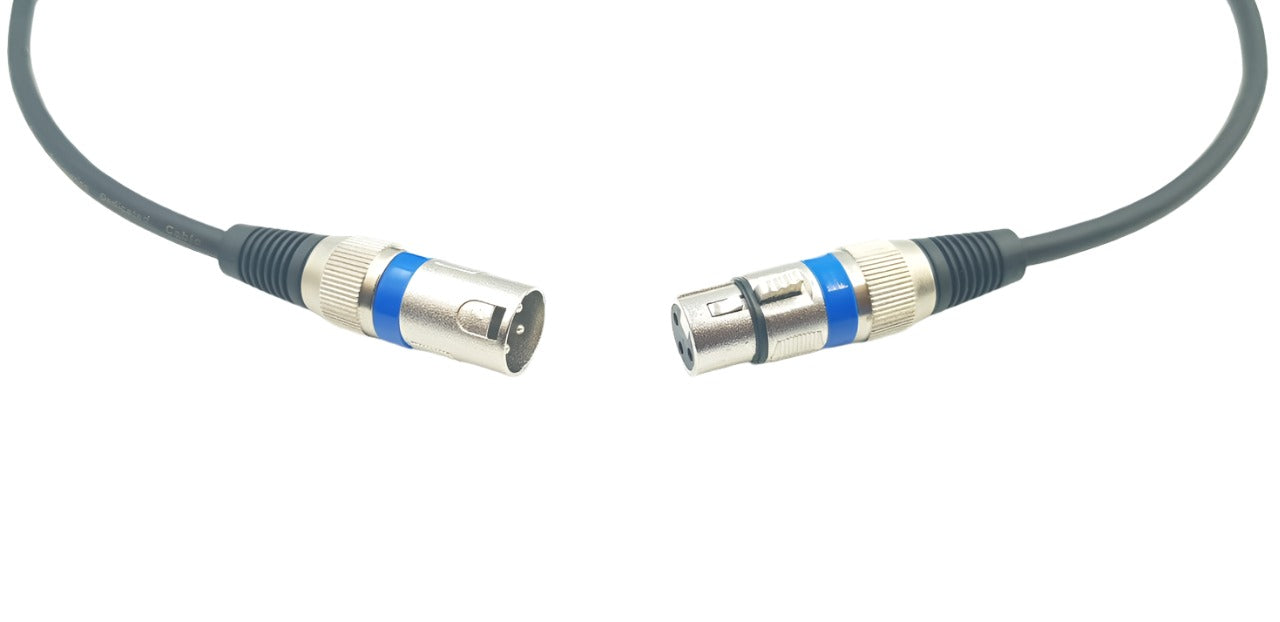 4 Pack 5m or 10m 3-Pin XLR Male to Female Balanced Cable Microphone Mic Cord Australian Made