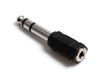 STEREO 3.5mm 1/8" FEMALE TRS Socket to STEREO 6.35mm 1/4" MALE TRS Audio Adapter