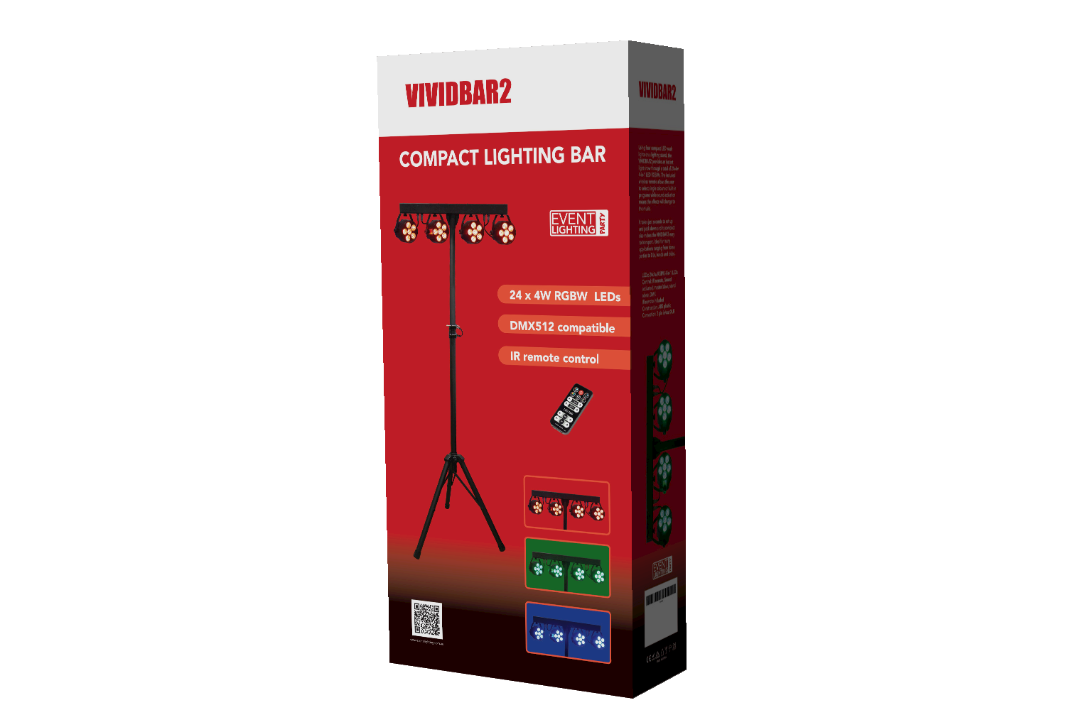 Event Lighting VIVIDBAR2 - 24 x 4W RGBW LED Lighting Bar