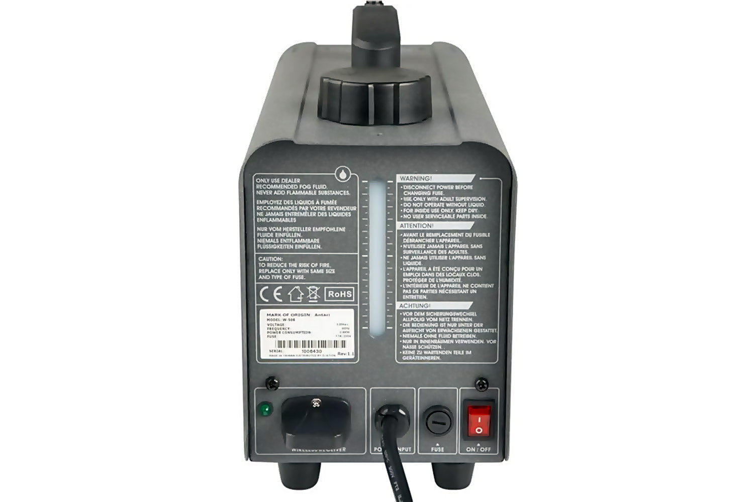 Event Lighting W508 - 800W Fog Machine with Wireless Control