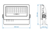 Event Lighting - DFXIPW2000 - IP65 33 x 1.9W 365nm UV LED 25 deg spot