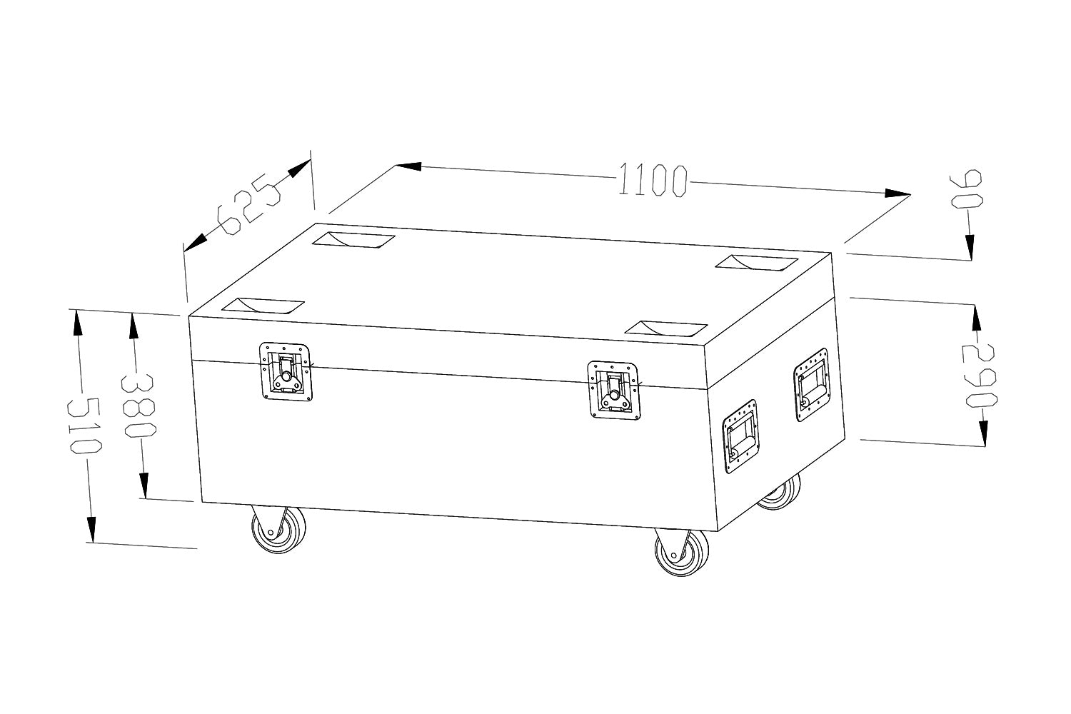 Event Lighting WCASE4 - Road Case for TSUNAMI-IP
