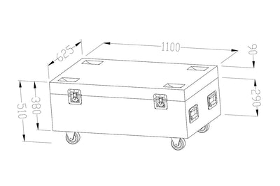 Event Lighting WCASE4 - Road Case for TSUNAMI-IP