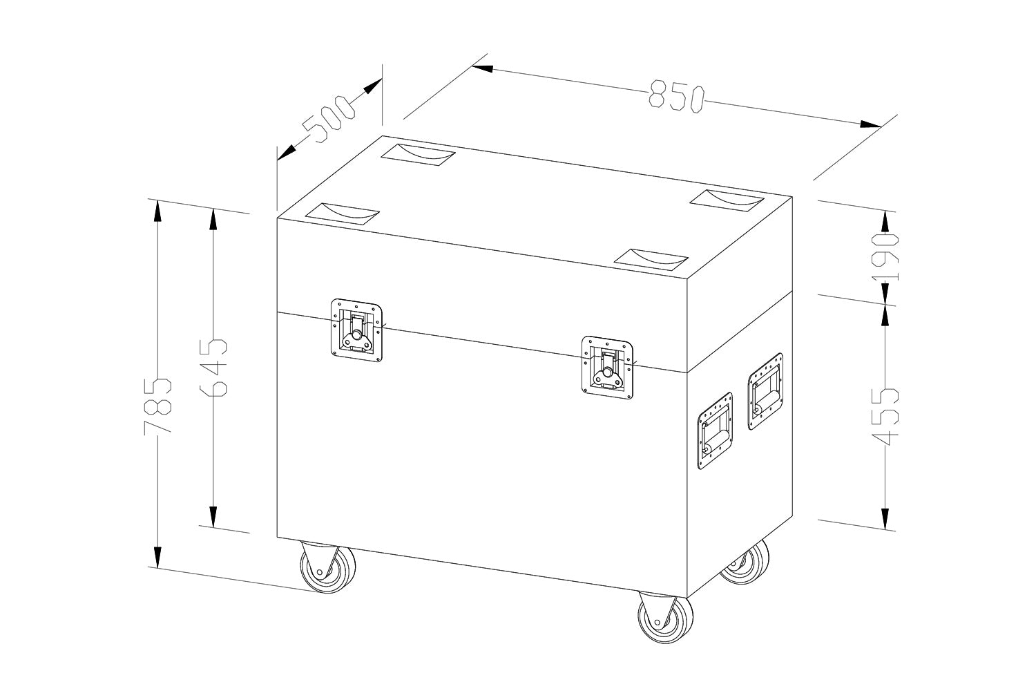 Event Lighting WCASE8 - Road Case for DELUGE27X15