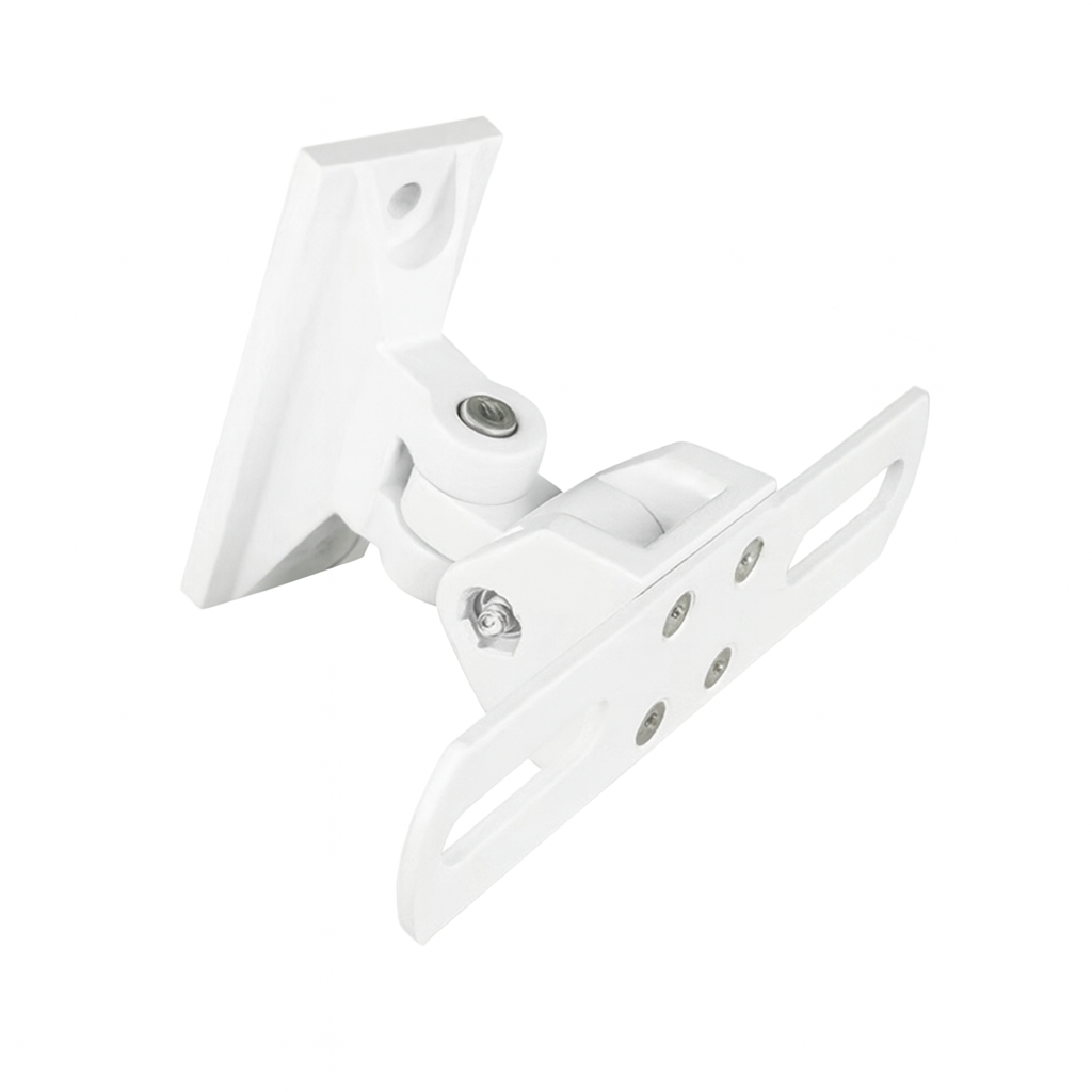 Monitor Speaker wall bracket mount Pivot Tilt White Black
