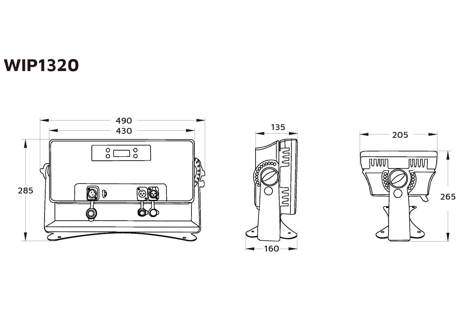 Event Lighting WIP1320 - Outdoor 6-section Control RGBW Panel