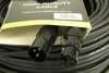 Event Lighting XLR3M3F50 - 3-pin DMX Cable (50m) - black ring