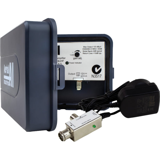 AIMA124PS 24DB VHF/UHF MASTHEAD AMP SINGLE INPUT AERIAL INDUSTRIES AIMA124PS