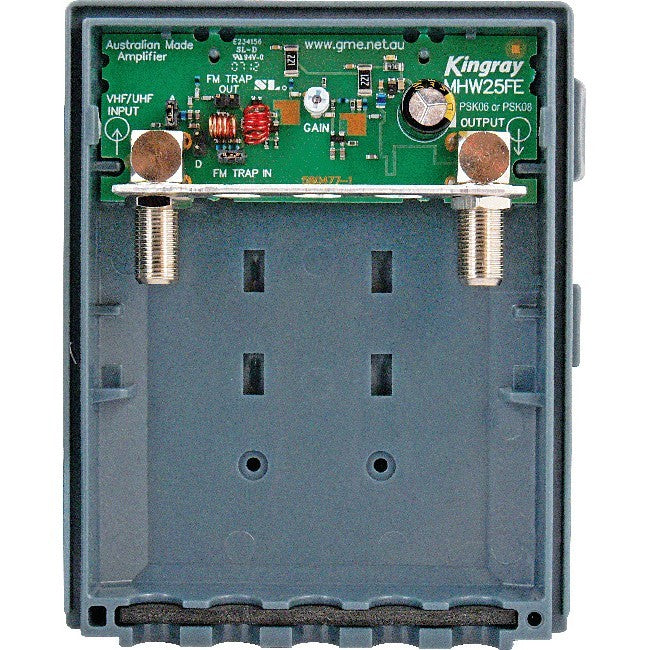MHW25FE 25DB ECONOMY 'F' TYPE MASTHEAD AMP WITH LTE/4G FILTERING KINGRAY MHW25FE
