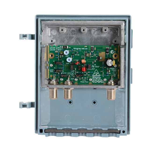 MHW25FS 25DB SHIELDED MASTHEAD AMP 'F' TYPE UHF/VHF KINGRAY KINGRAY MHW25FS