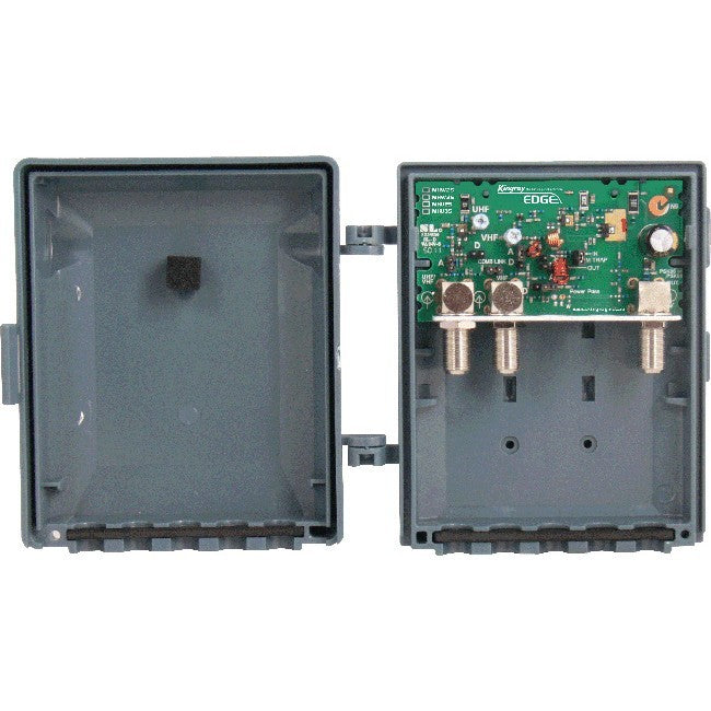 MHW35F 35DB UHF/VHF MASTHEAD 'F' TYPE WITH LTE/4G + BAND1 FILTERING KINGRAY MHW35F