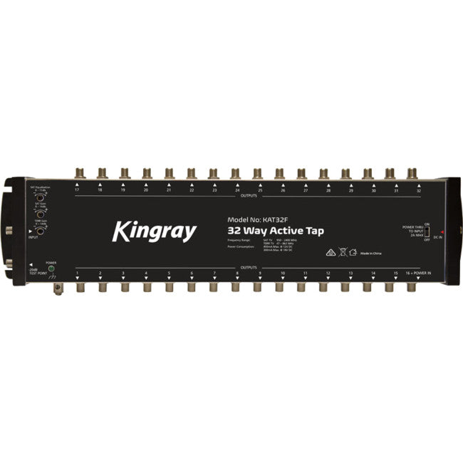 KAT32F 32 PORT ACTIVE TAP 47-2400 MHz GAIN AND SLOPE CONTROL KINGRAY KAT32F