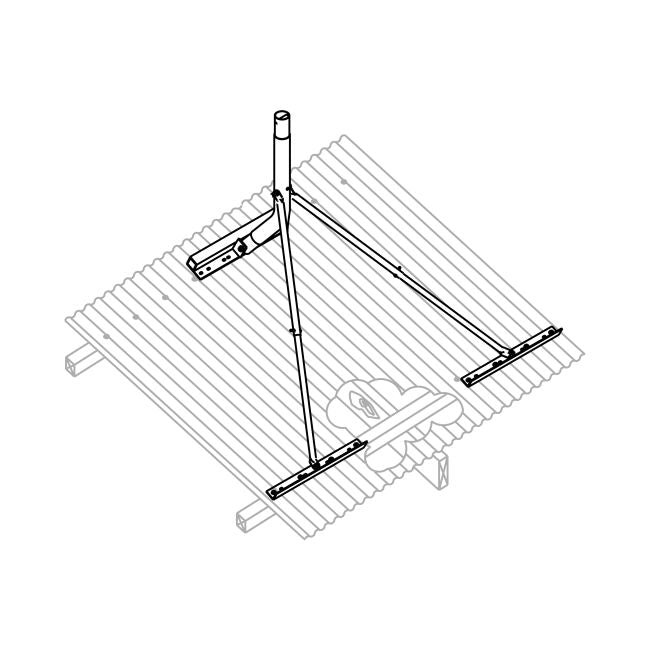 SBS13 TIN ROOF MOUNT SUIT 1.2M DISH JONSA 120CM JONSA SBS13