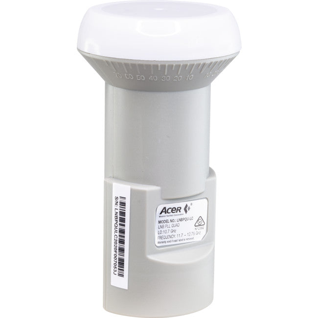 LNBPQULC QUAD LNBF OFFSET KU LO 10.7GHZ FOX APP F30835 LNBQU-LC ACER LNBPQU-LC