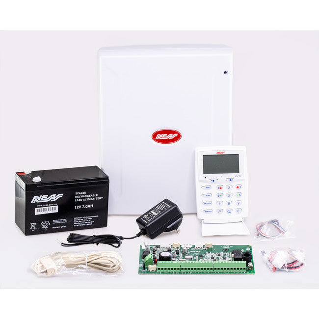 D8XLCD 8 ZONE ALARM PANEL & DIALLER LCD KEYPAD NESS NESS K-6306B