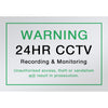 SNA4 CCTV VIDEO CAMERA SIGN A4 SIZE ACRYLIC DOSS SN-A4ACL