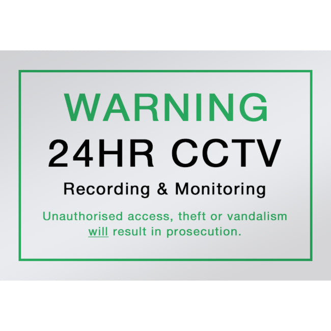 SNA4 CCTV VIDEO CAMERA SIGN A4 SIZE ACRYLIC DOSS SN-A4ACL