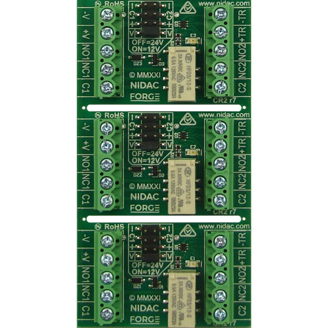 CR2/3 - CONTROL RELAY DPDT 3PK - FORGE