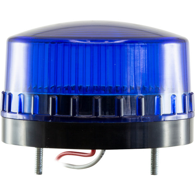 LTE5061J 12V DC BLUE LED STROBE LIGHT BUILT-IN REVERSE SIREN