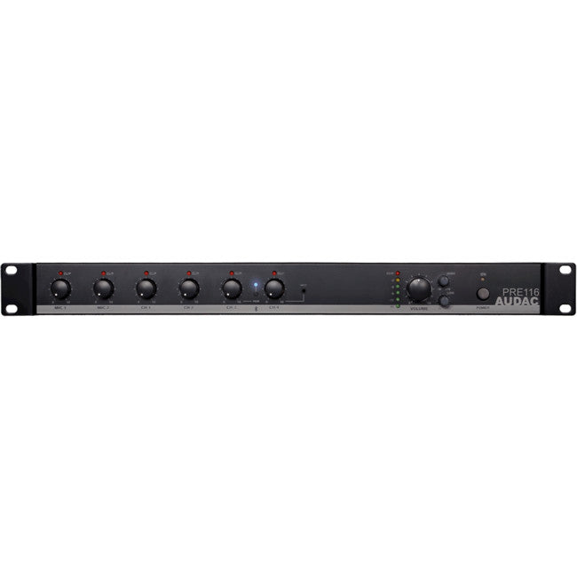PRE116 STEREO PRE AMP WITH BLUETOOTH SINGLE ZONE AUDAC AUDAC PRE116