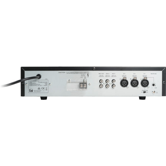 A2120D TOA 120W - 100V ONLY PA AMP 3X MIC, 2X AUX - VOX MUTING TOA 487610
