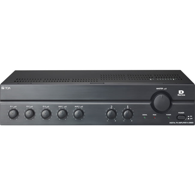 A2060D TOA 60W - 100V ONLY PA AMP 3X MIC, 2X AUX IP - VOX MUTING TOA 487609