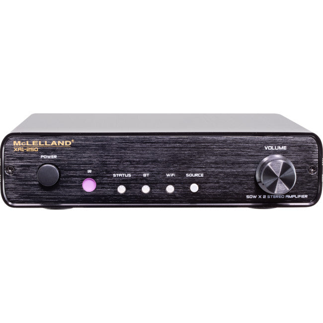 XA1-250 - 2 CHANNEL STREAMING AMPLIFIER - WIFI BLUETOOTH CLASS D 2 X 50W RMS - MCLELLAND