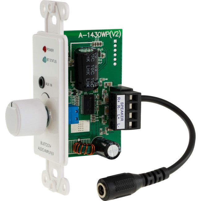 PRO1430WP 24W BLUETOOTH WALL PLATE AMP CLASS D APTX BT4.2 PRO2 A-1430WP