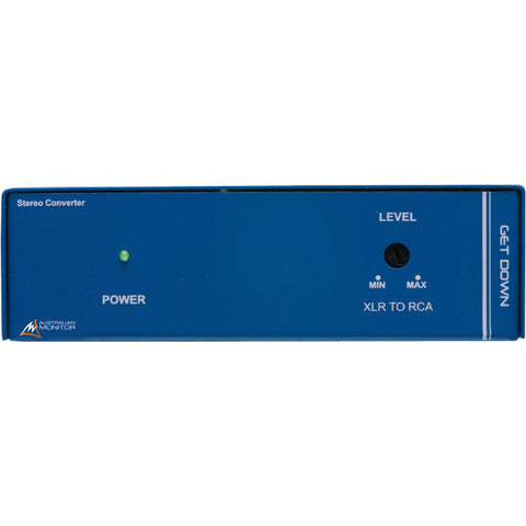 GETDOWN DUAL XLR TO RCA CONVERTER AUSTRALIAN MONITOR AUSTRALIAN MONITOR 01458380
