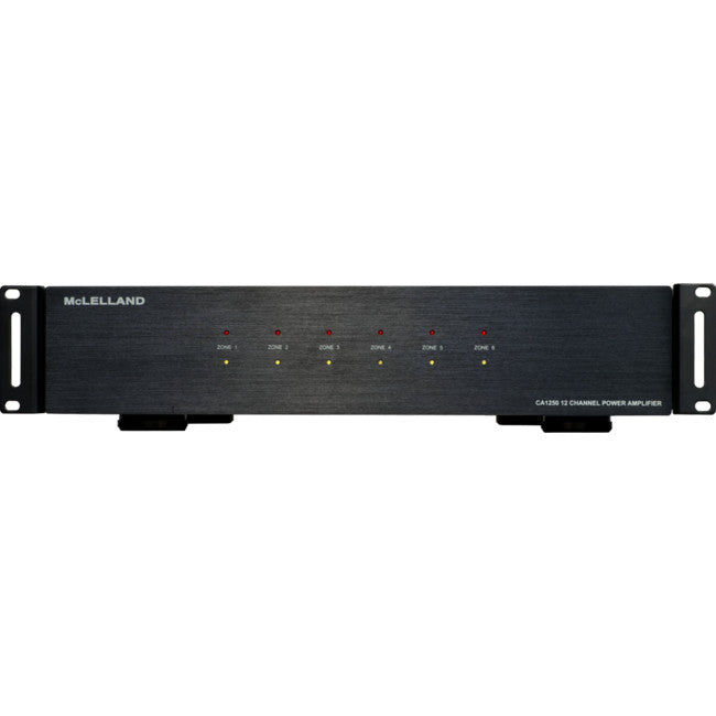 CA1250 6 ZONE 12CH POWER AMPLIFIER 50W OUTPUT POWER PER CHANNEL MCLELLAND CA-1250