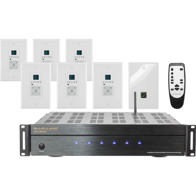 MAP1200EW 6 ZONE DISTRIBUTION AMPLIFIER WITH WIFI AND ETHERNET PORT MCLELLAND MAP-1200EW