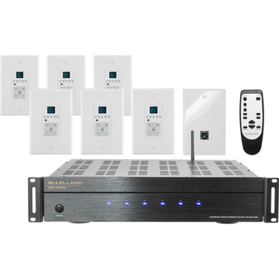 MAP1200EW 6 ZONE DISTRIBUTION AMPLIFIER WITH WIFI AND ETHERNET PORT MCLELLAND MAP-1200EW